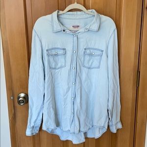 Women’s denim button down shirt